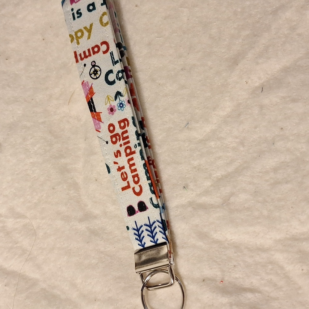 Camping Pattern Key Holder